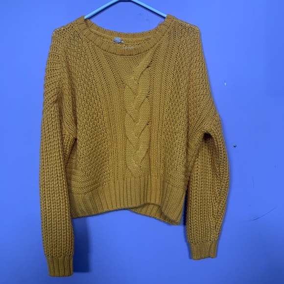 Mustard Yellow Knit Sweater